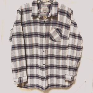 Burton "Grace" Plaid Sherpa LIned Shirt Coat Sz L
